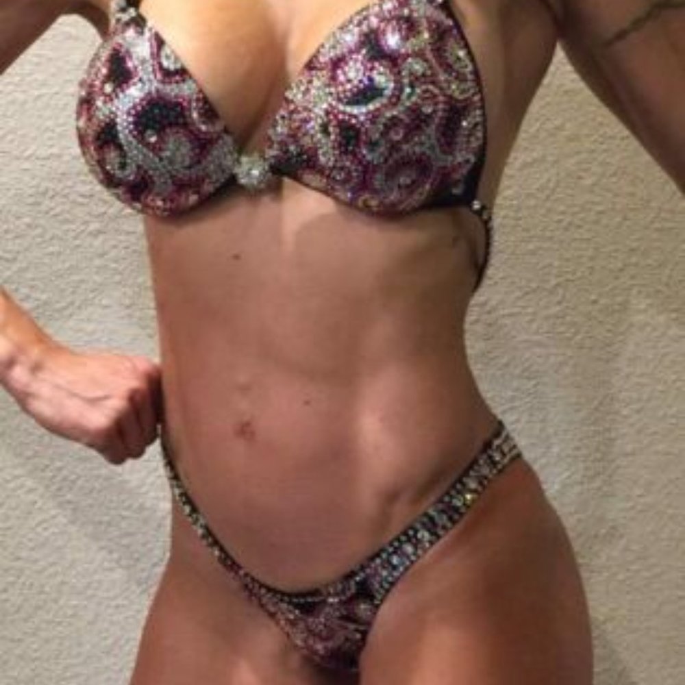 Women's Rhinestone Bikini Set - Picture 2 of 5